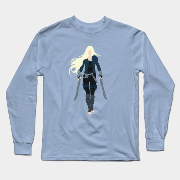 Throne of Glass | Celaena Sardothien - Minamalist Long Sleeve T-Shirt by lovelyowlsbooks